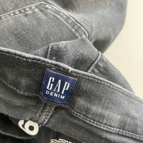 GAP Jeans Women 26Rx28 Black Denim 1969 True Skinny High-Rise Jeans - Picture 6 of 7
